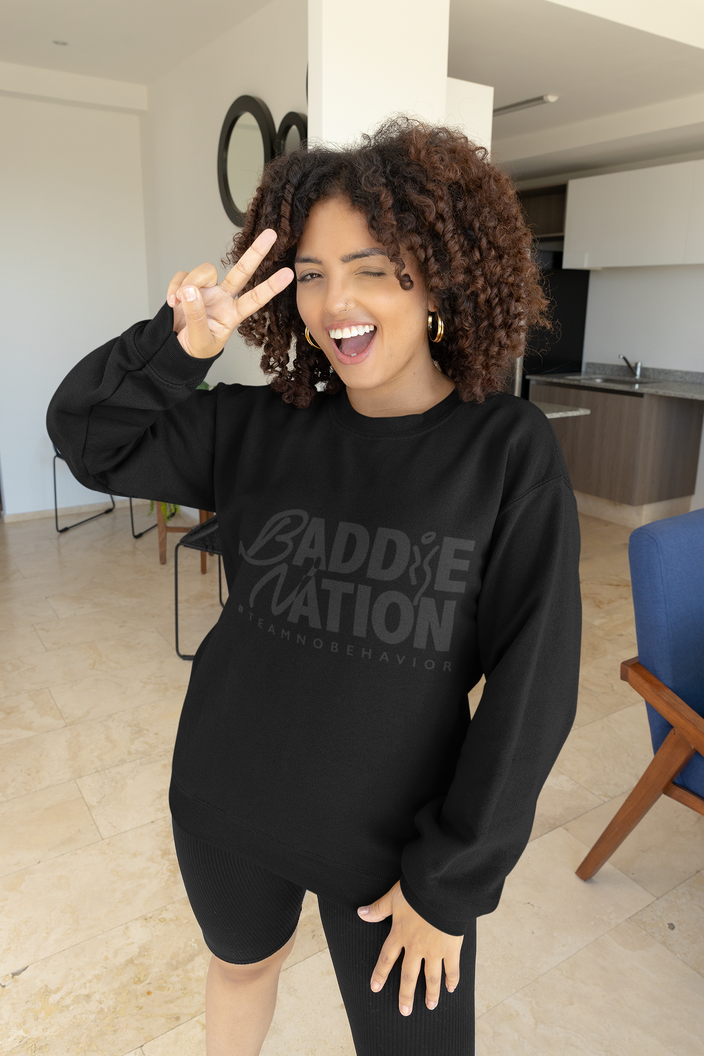 Baddie Activated Crewneck Sweatshirts