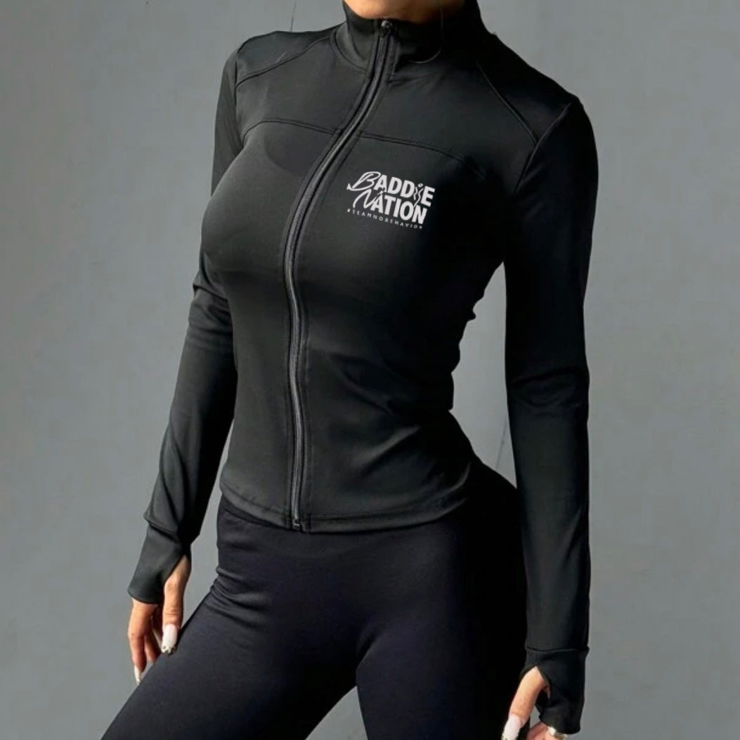 Baddie Nation Sports Track Jacket