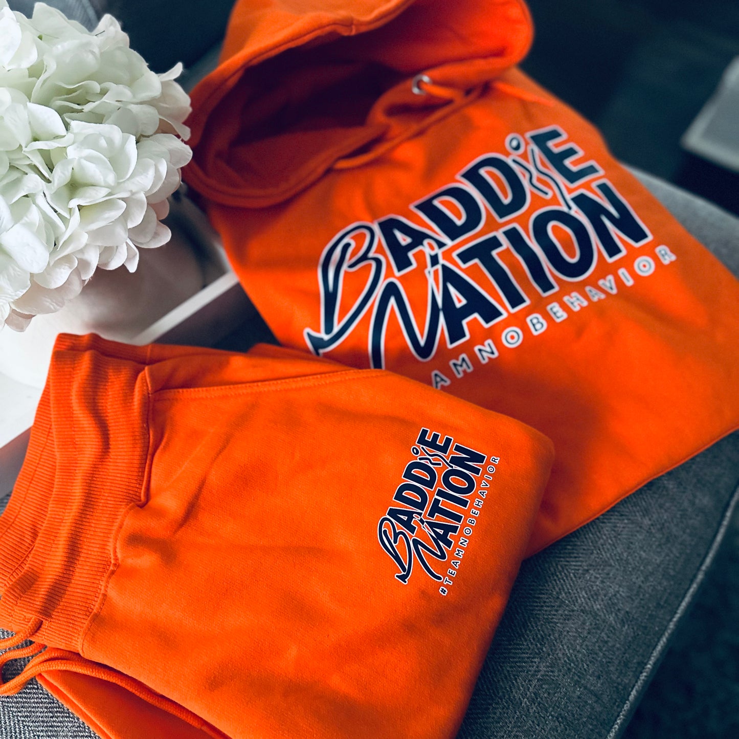 CLEARANCE ITEM: Large Orange Jogger Set