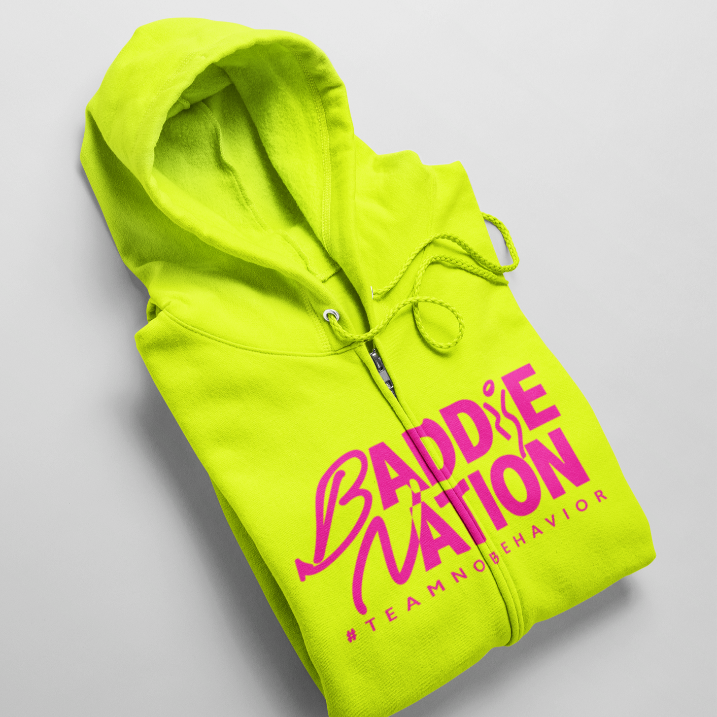 Neon Baddie Zip-Up Hoodies