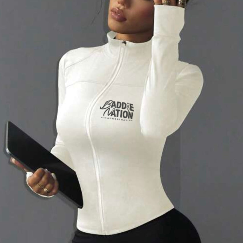 Baddie Nation Sports Track Jacket
