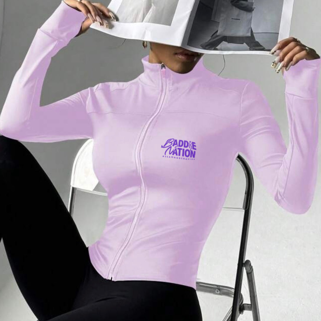 Baddie Nation Sports Track Jacket