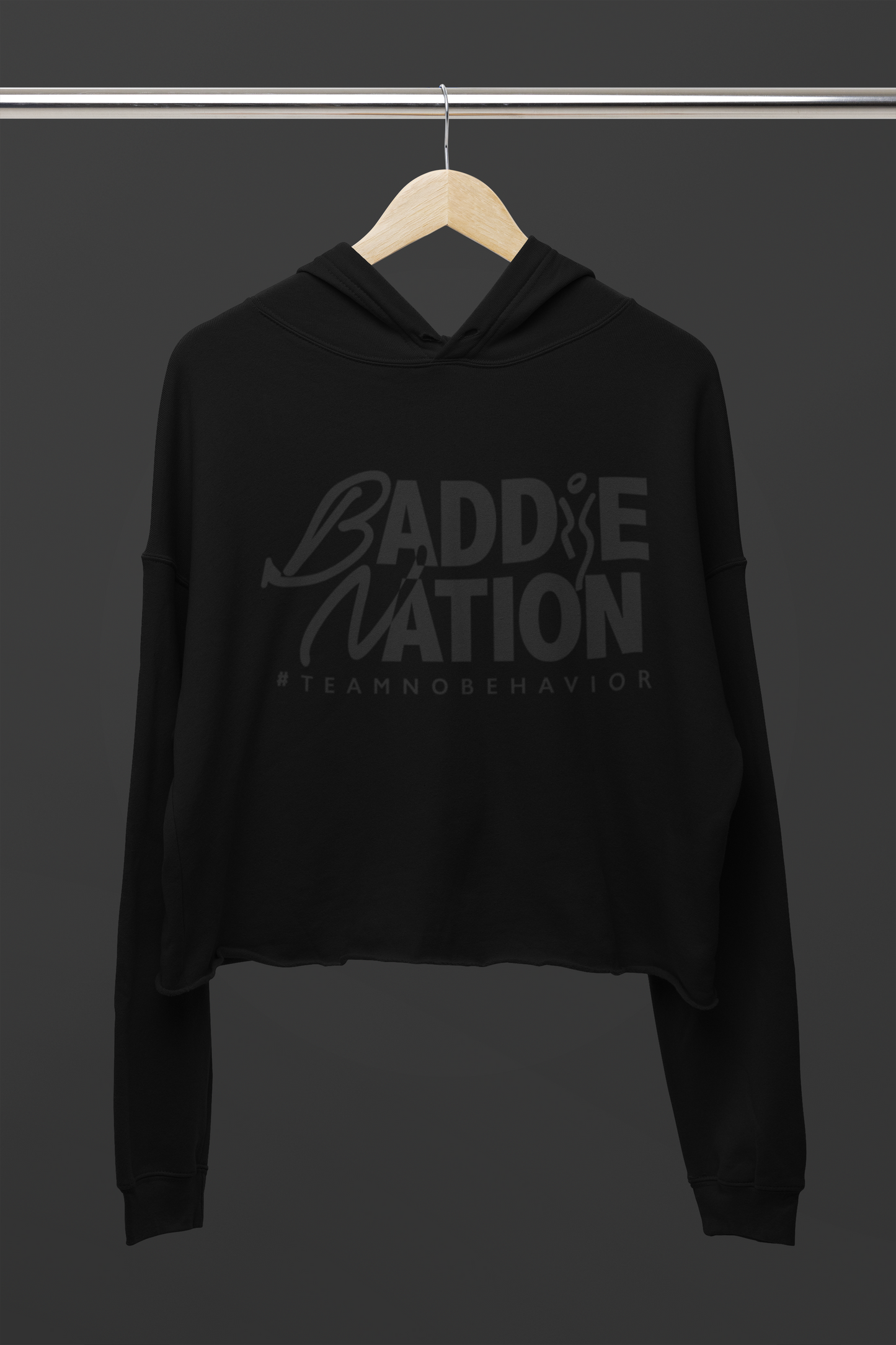 Baddie Activated Crop Loose Hoodie