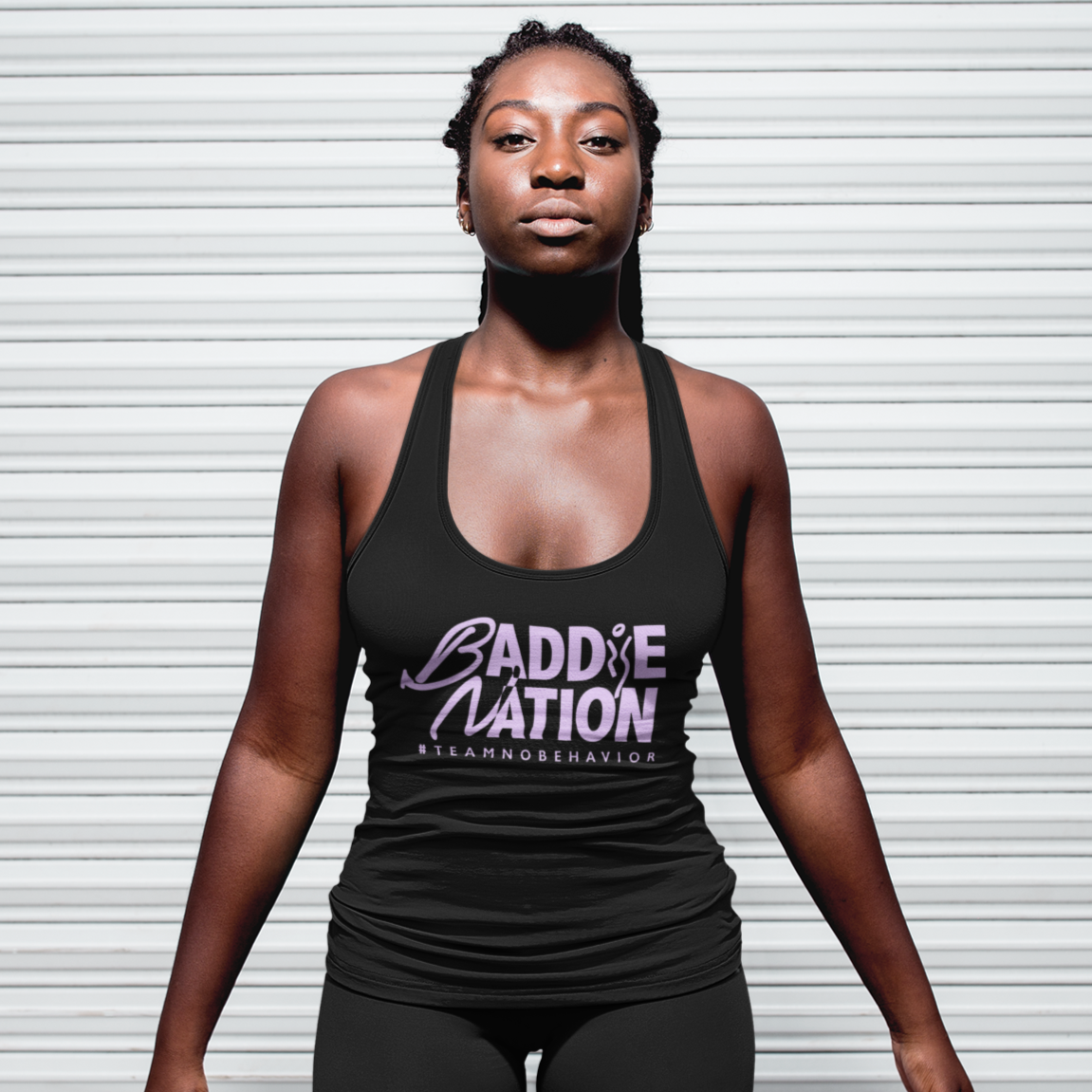 Women's Baddie Nation Dry-Fit Racer-Back Tank