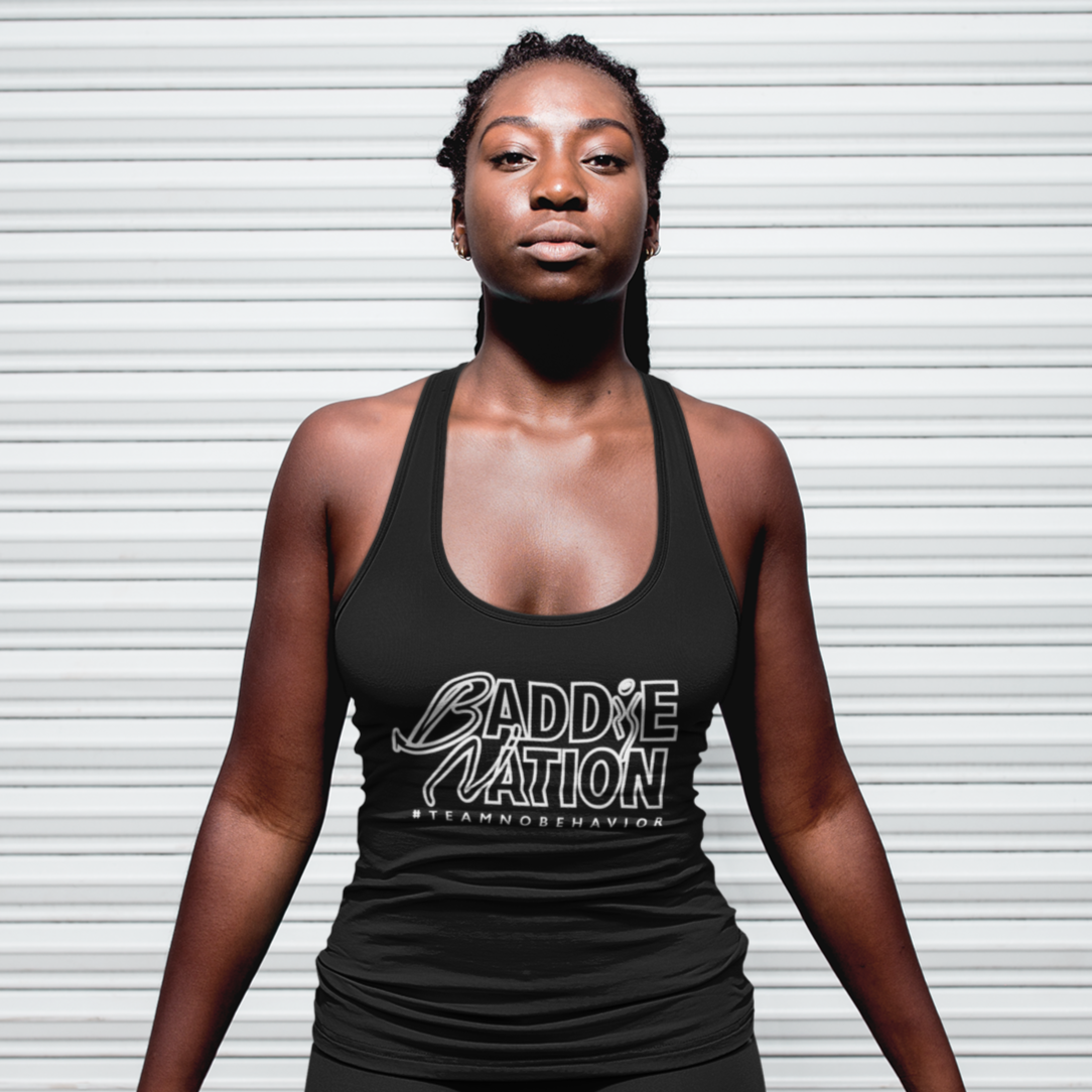 Women's Baddie Nation Dry-Fit Racer-Back Tank