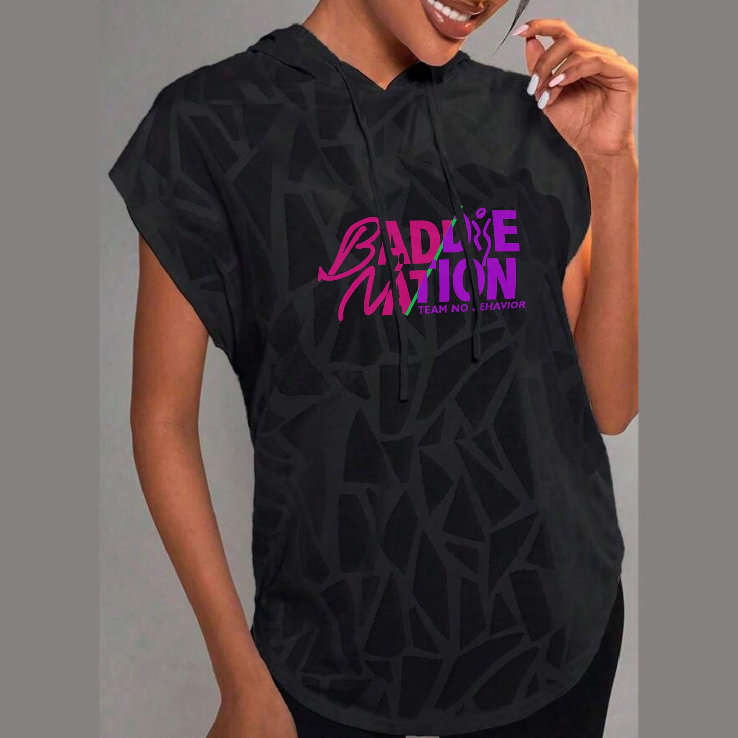 Baddie Confidence Hooded CapSleeve Tank