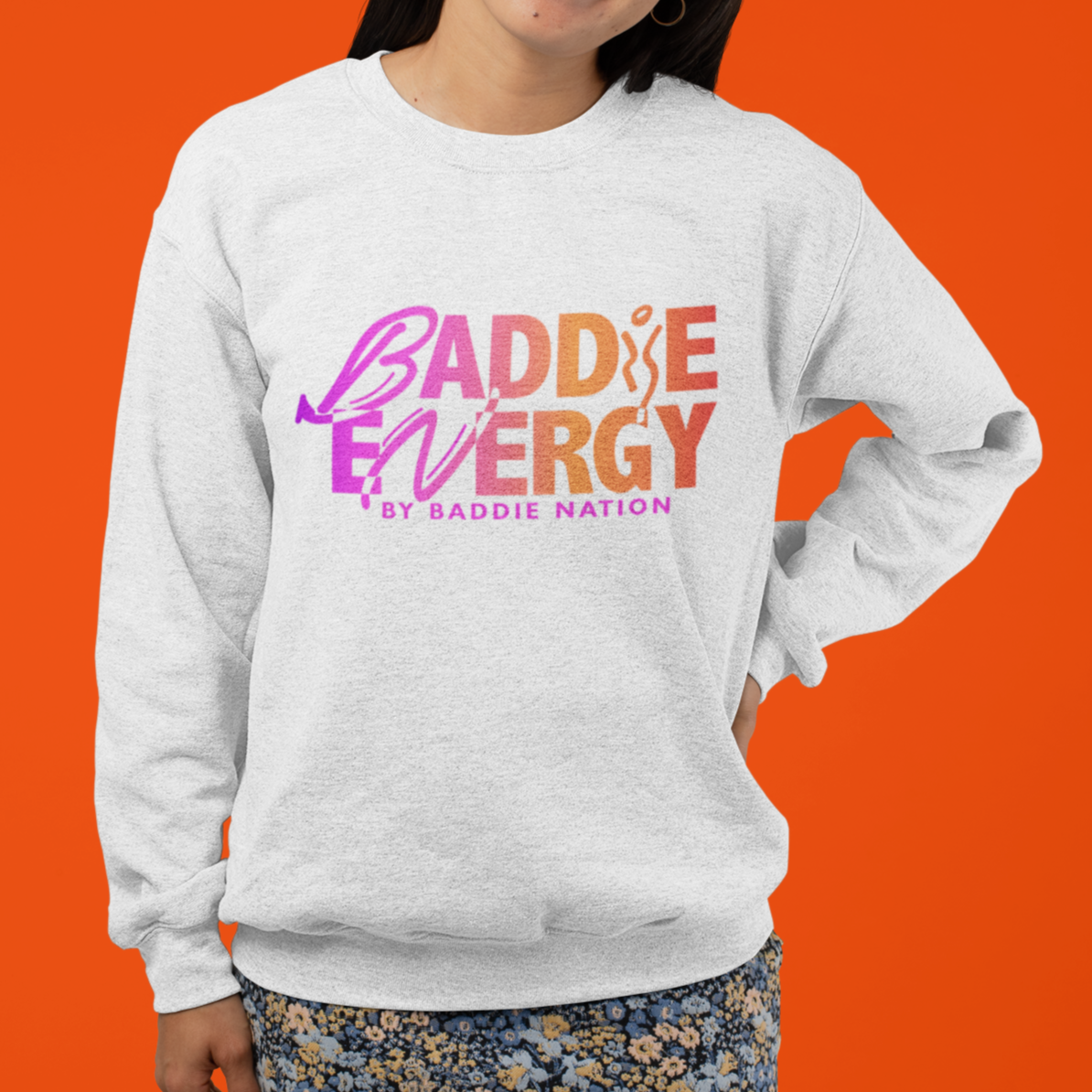 Baddie Energy Crewneck Sweatshirts