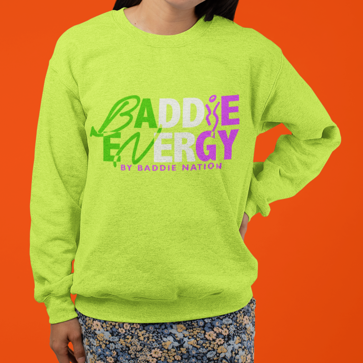 Baddie Energy Crewneck Sweatshirts