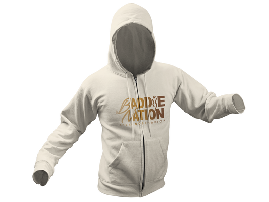 Naturally Baddie Off-White Zip-Up for Jogger Set