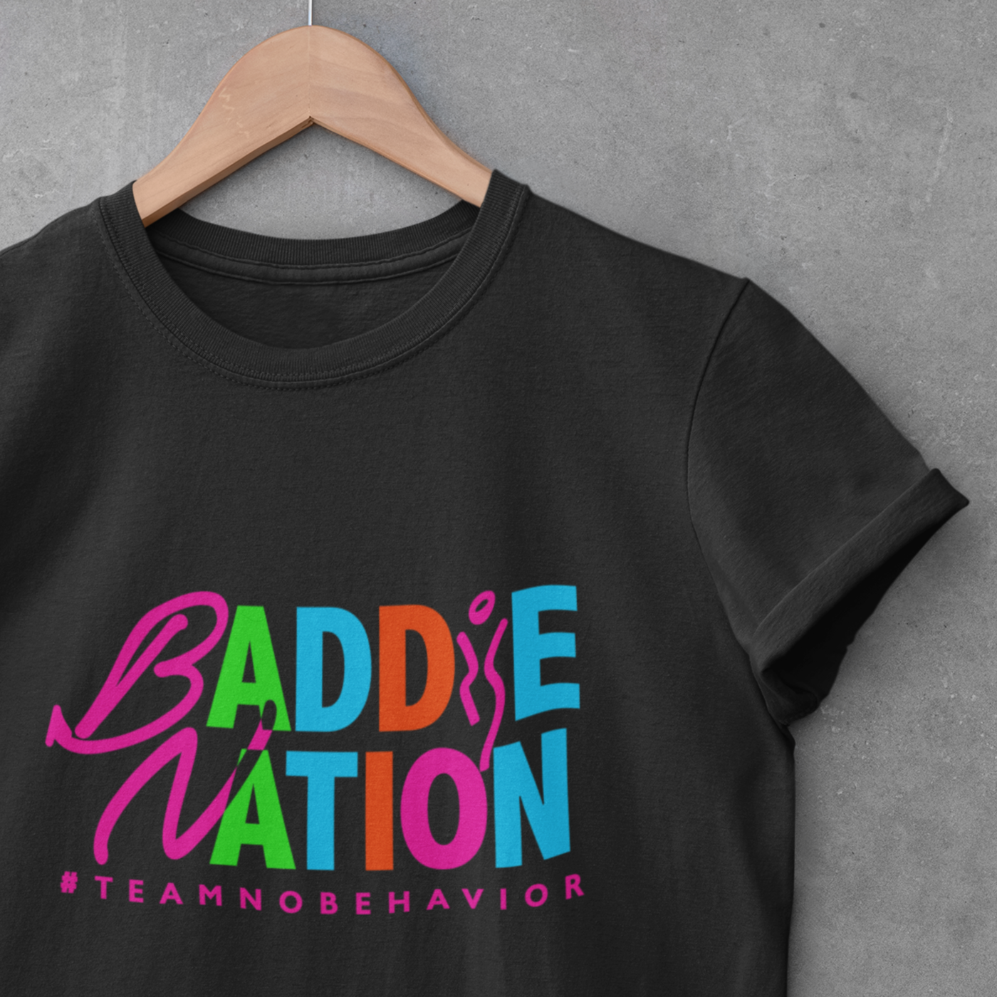 Baddie At Last Unisex Black Tee