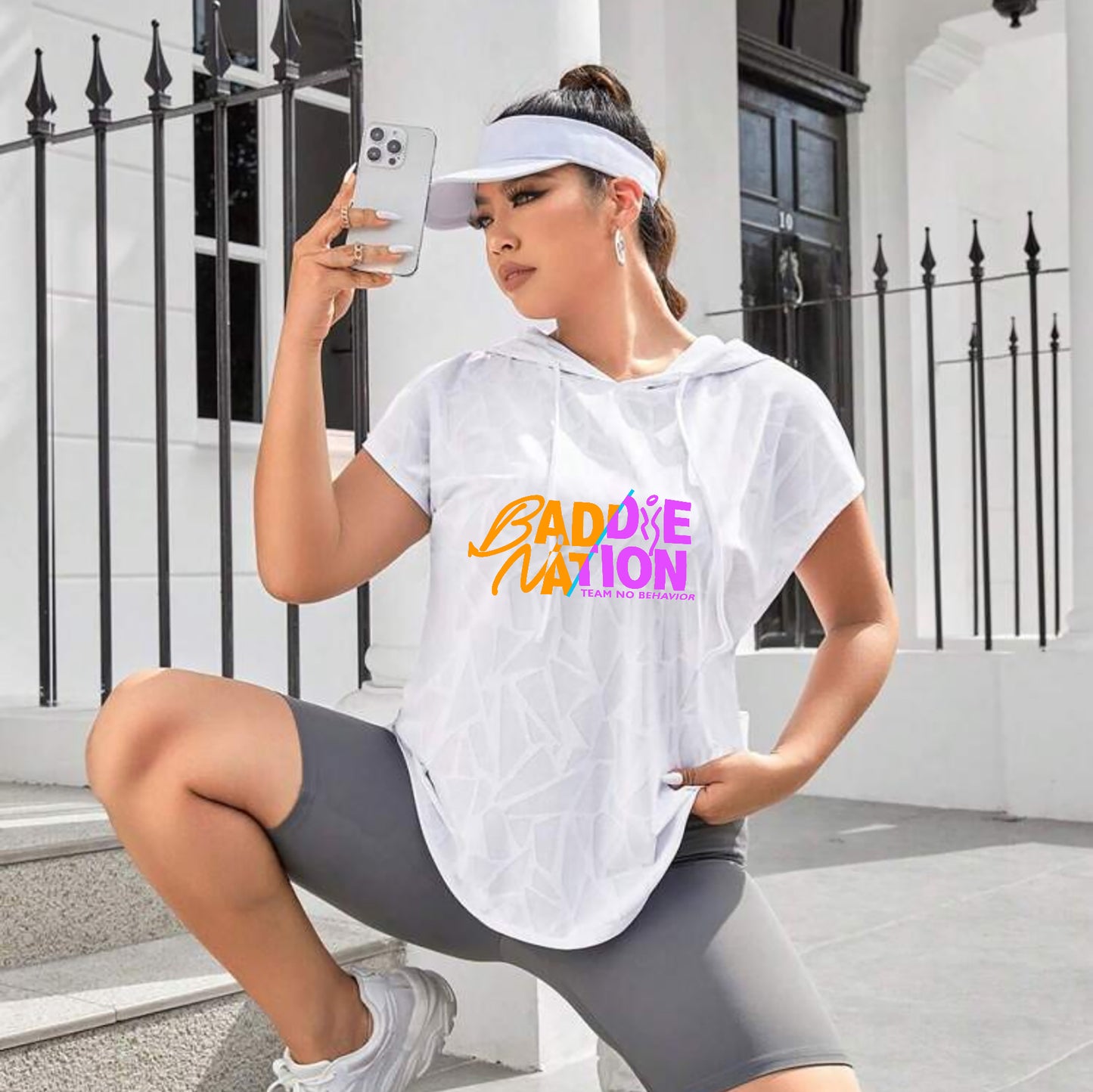 Baddie Confidence Hooded CapSleeve Tank