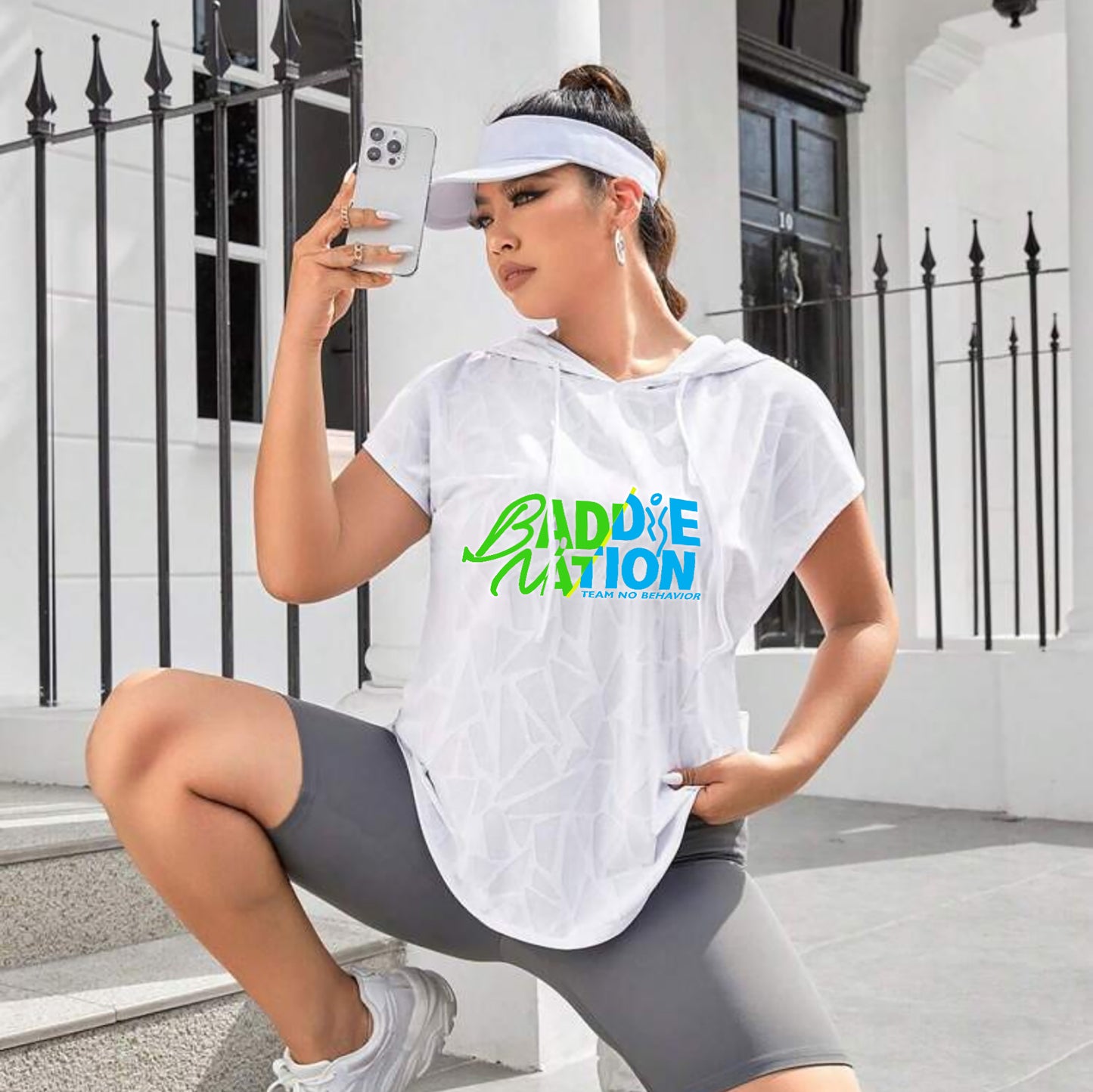 Baddie Confidence Hooded CapSleeve Tank