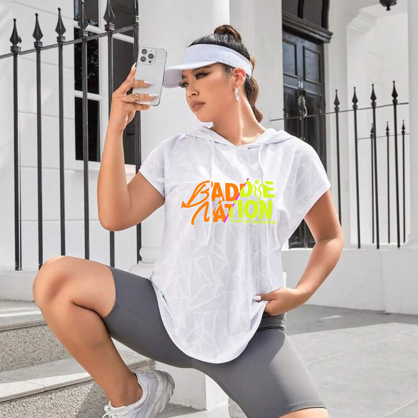 Baddie Confidence Hooded CapSleeve Tank