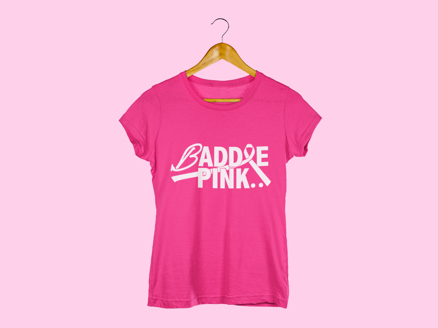 Baddie Pink Breast Cancer Awareness Unisex Tees (Various Colors)