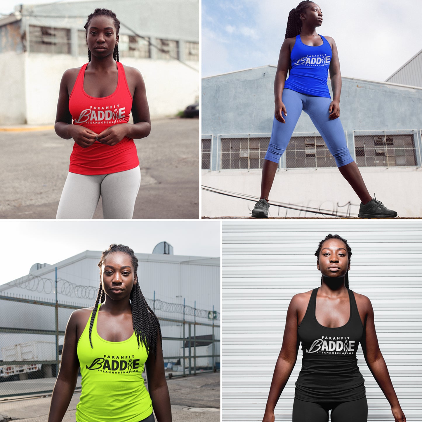 Women's FarahFit Baddie Dry-Fit Racer-Back Tank