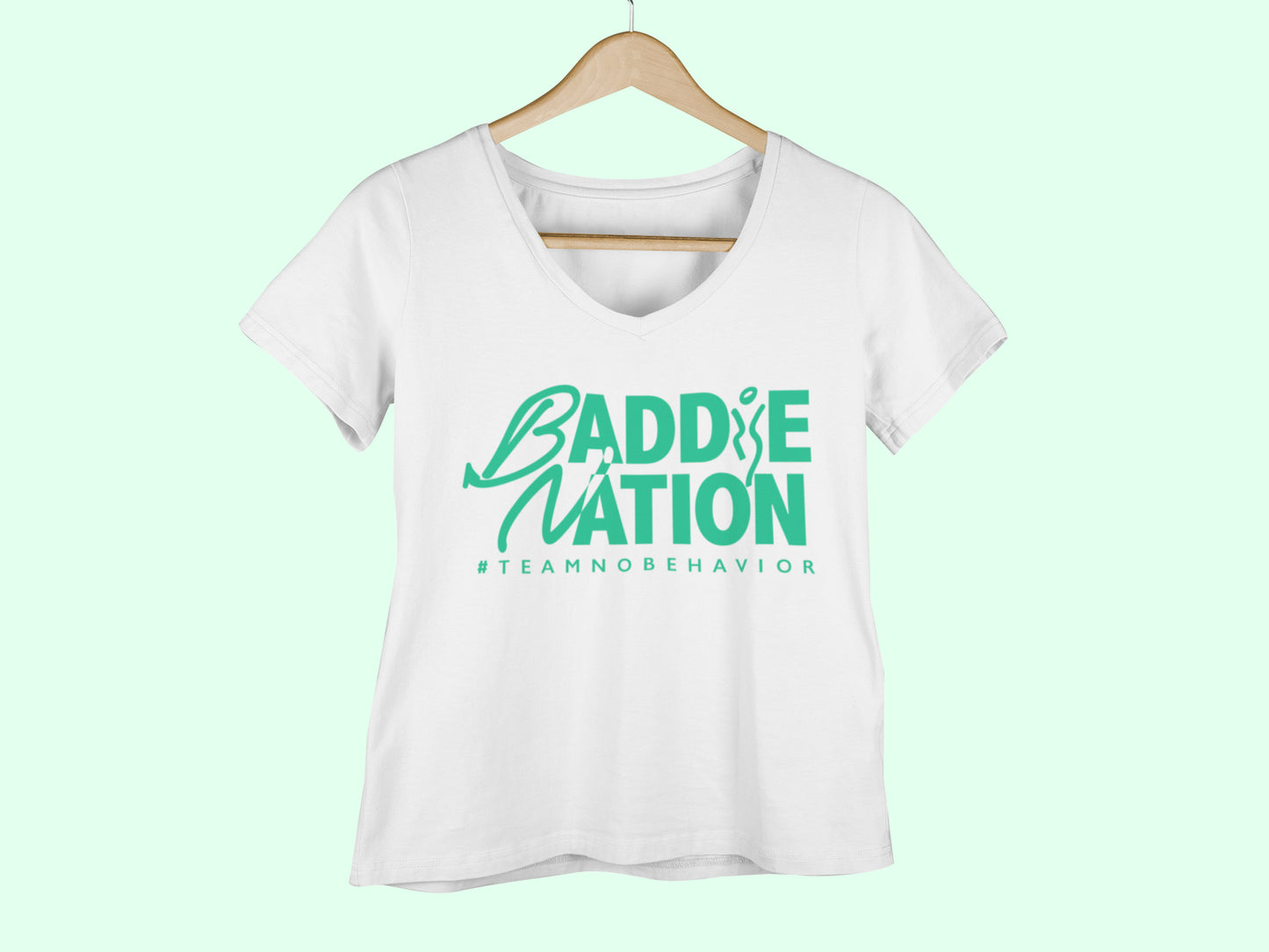 Baddie Nation Women's V-Neck Tees (More Colors)