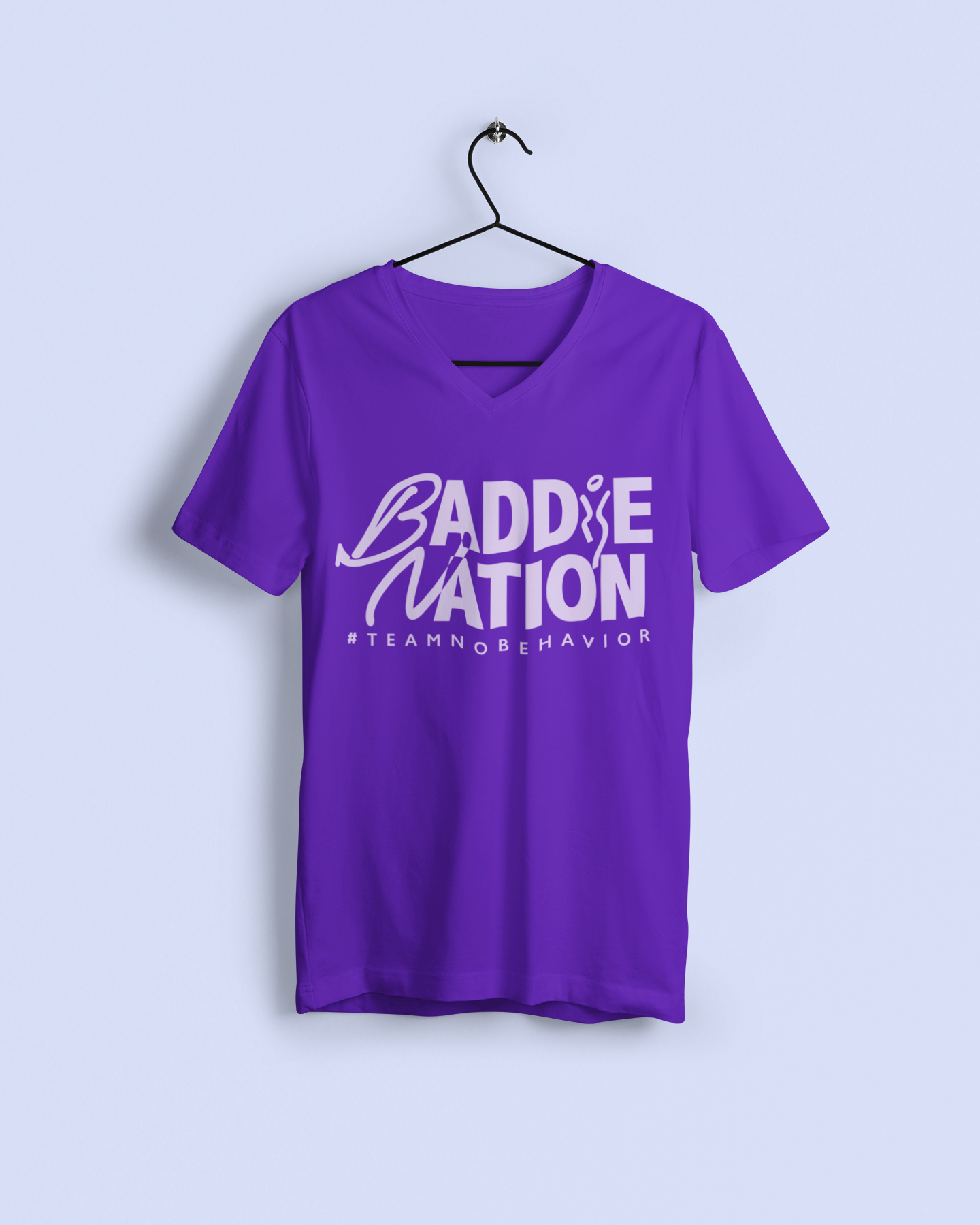 Baddie Nation Women's V-Neck Tees (More Colors)