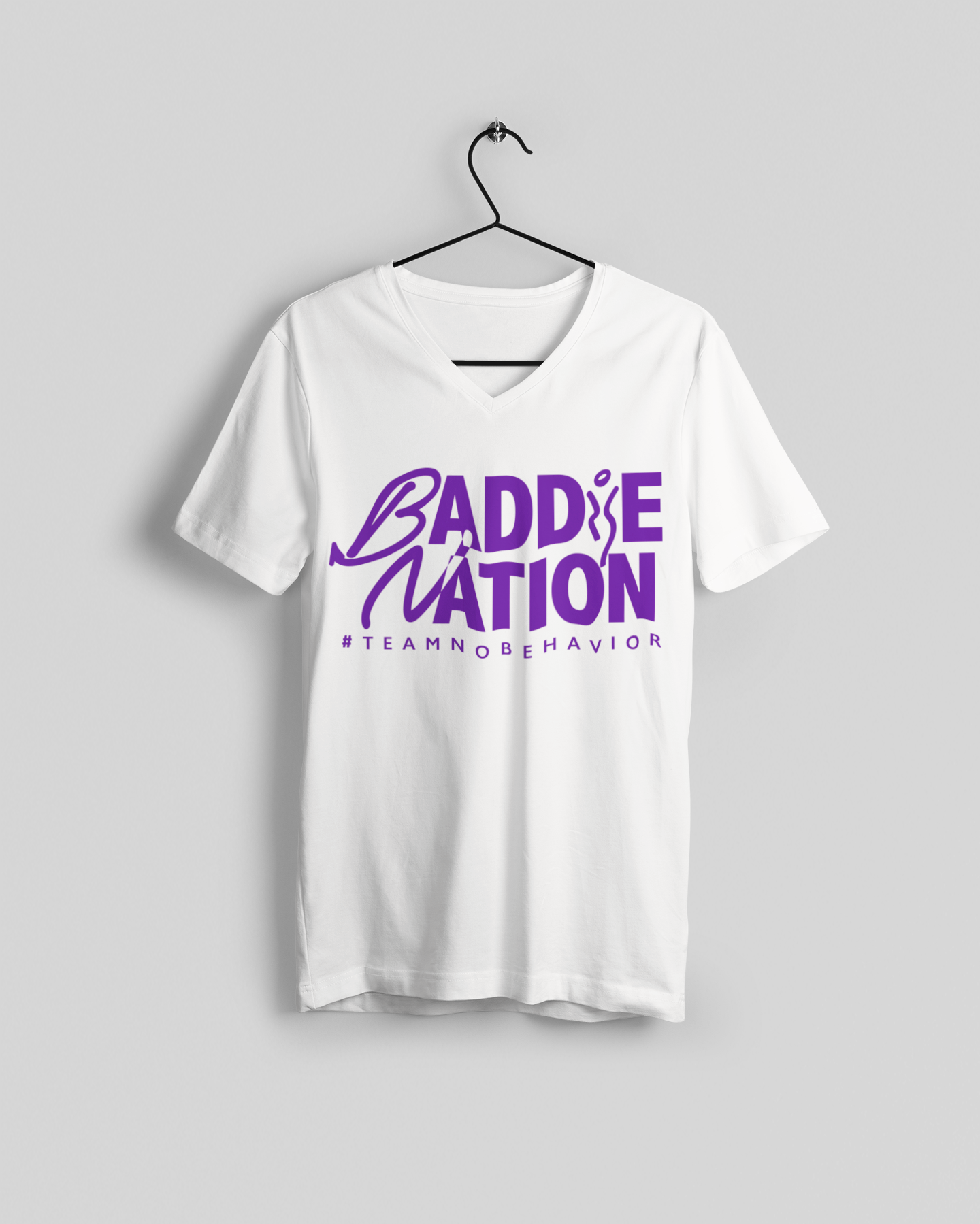 Baddie Nation Women's V-Neck Tees (More Colors)