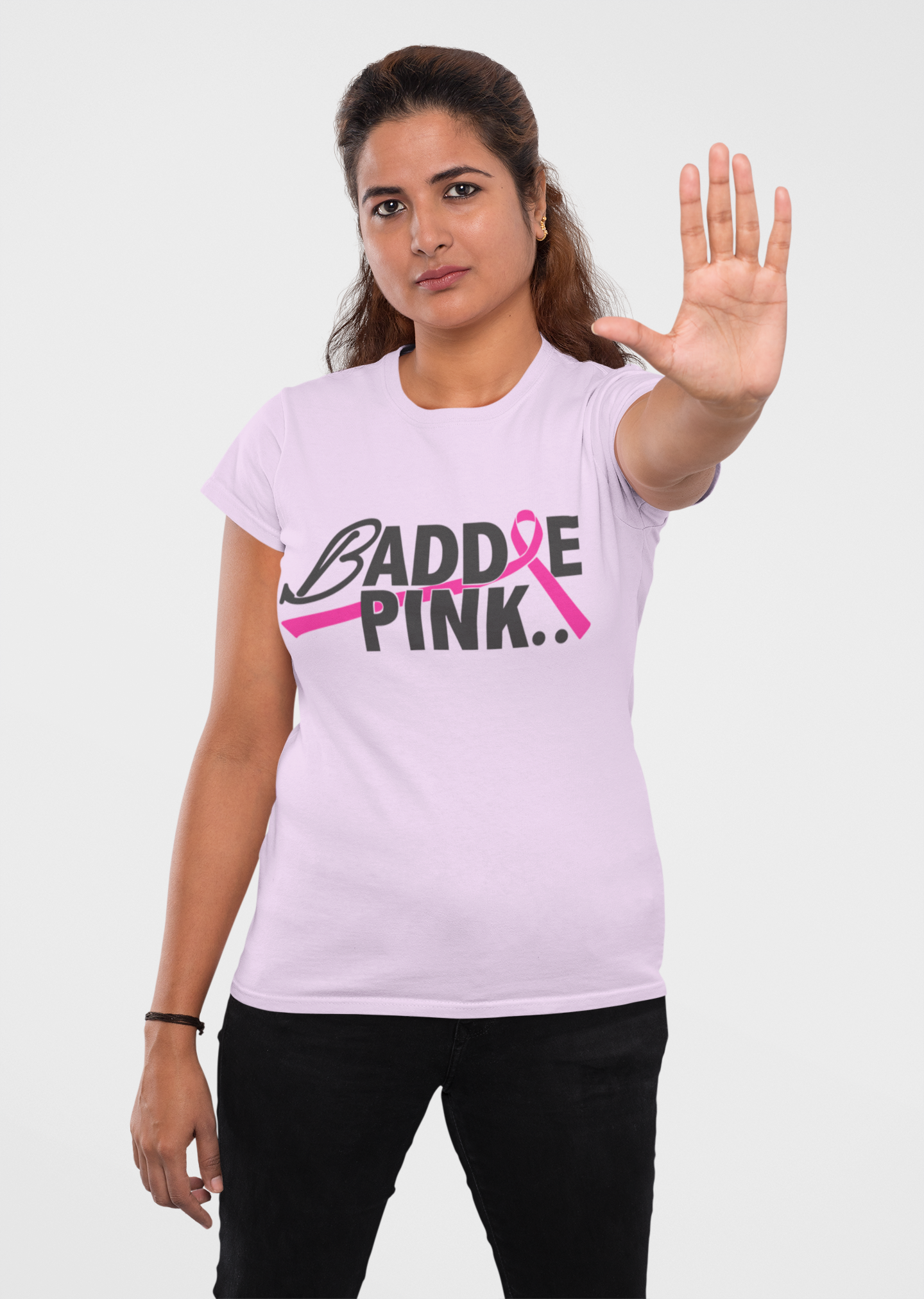 Baddie Pink Breast Cancer Awareness Unisex Tees (Various Colors)